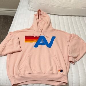 Aviator Nation pink hoodie